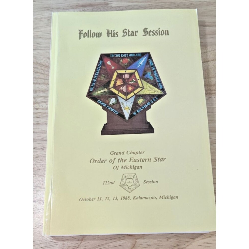 RARE Follow The Star Session Order of the Eastern Star Kalamazoo, Michigan 1988